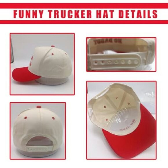 Funny Embroidered Snapback Trucker Hat Vintage Baseball Cap Gag Gift